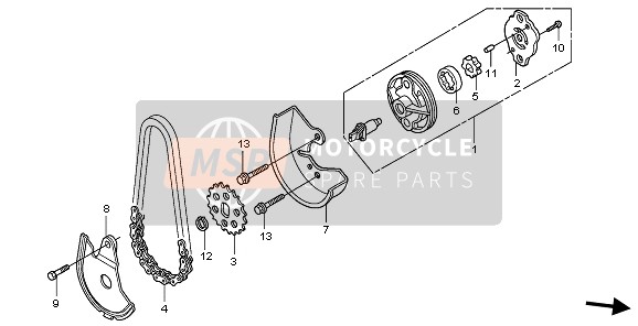 Honda FES125A 2009 OIL PUMP for a 2009 Honda FES125A